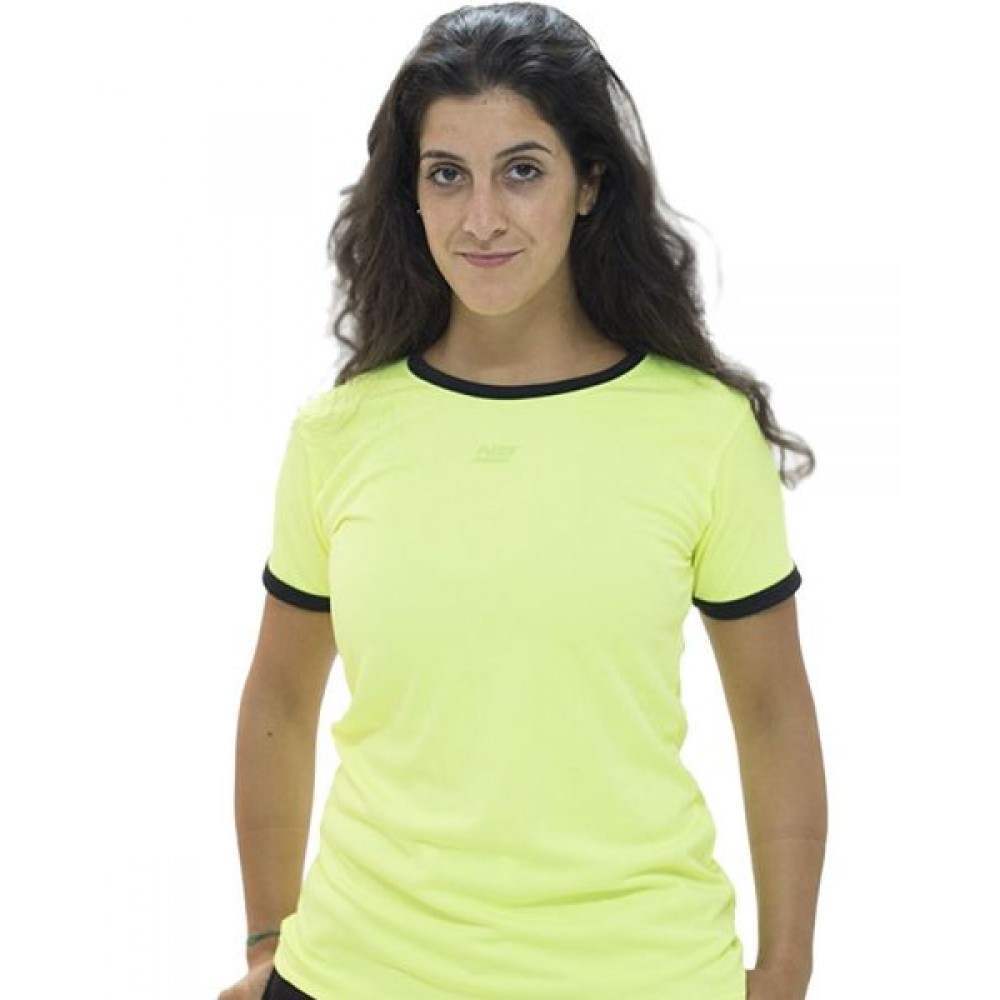 Camiseta Enebe Strong Amarillo Fluor mujer - Barata Oferta Outlet