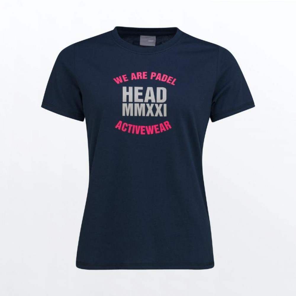 Camiseta Head Skip Azul Oscuro Mujer - Barata Oferta Outlet