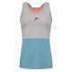 Camiseta Head Tech Top Gris Azul Electrico Mujer - Barata Oferta Outlet