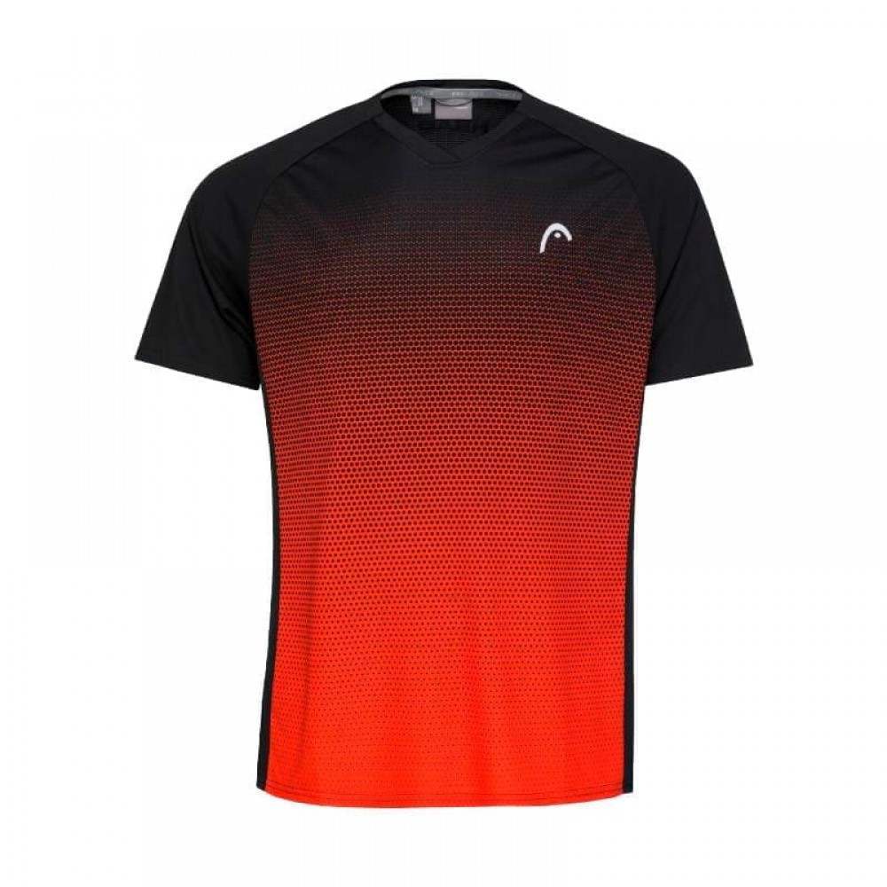 Camiseta Head TopSpin Negro Print Vision - Barata Oferta Outlet