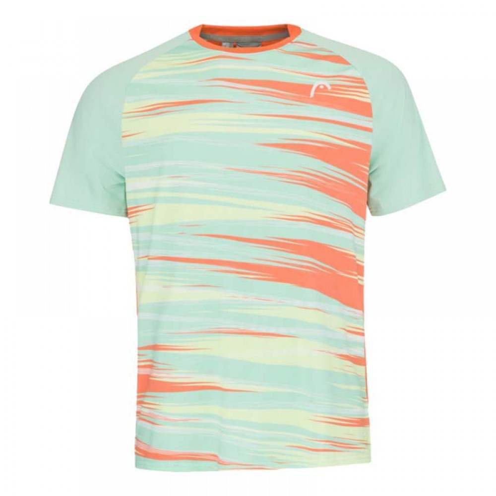 Camiseta Head Topspin Verde Pastel Print - Barata Oferta Outlet