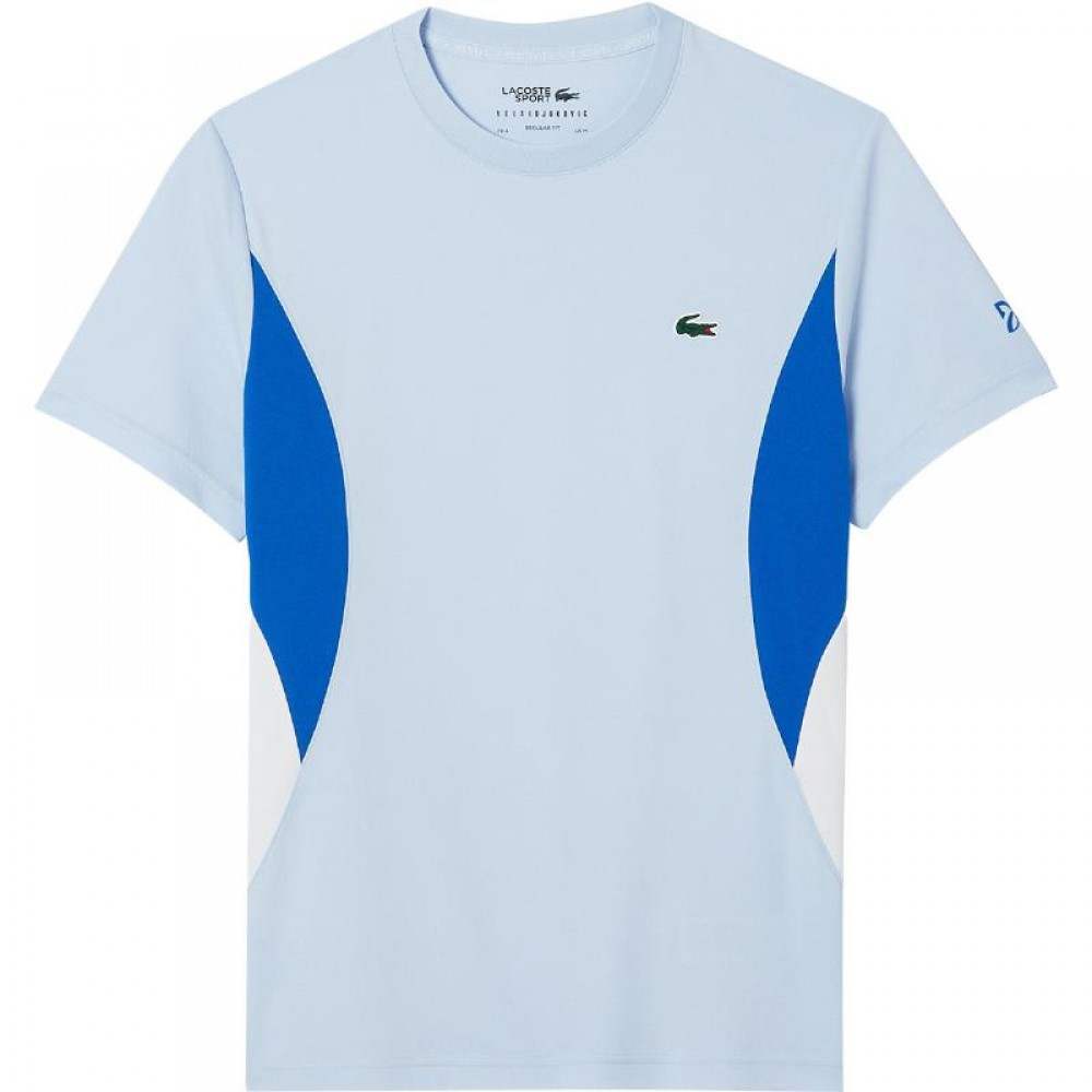 T-Shirt Lacoste Novak Djokovic Azul Claro