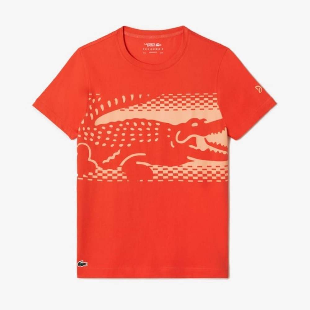 T-Shirt Lacoste Novak Djokovic Laranja