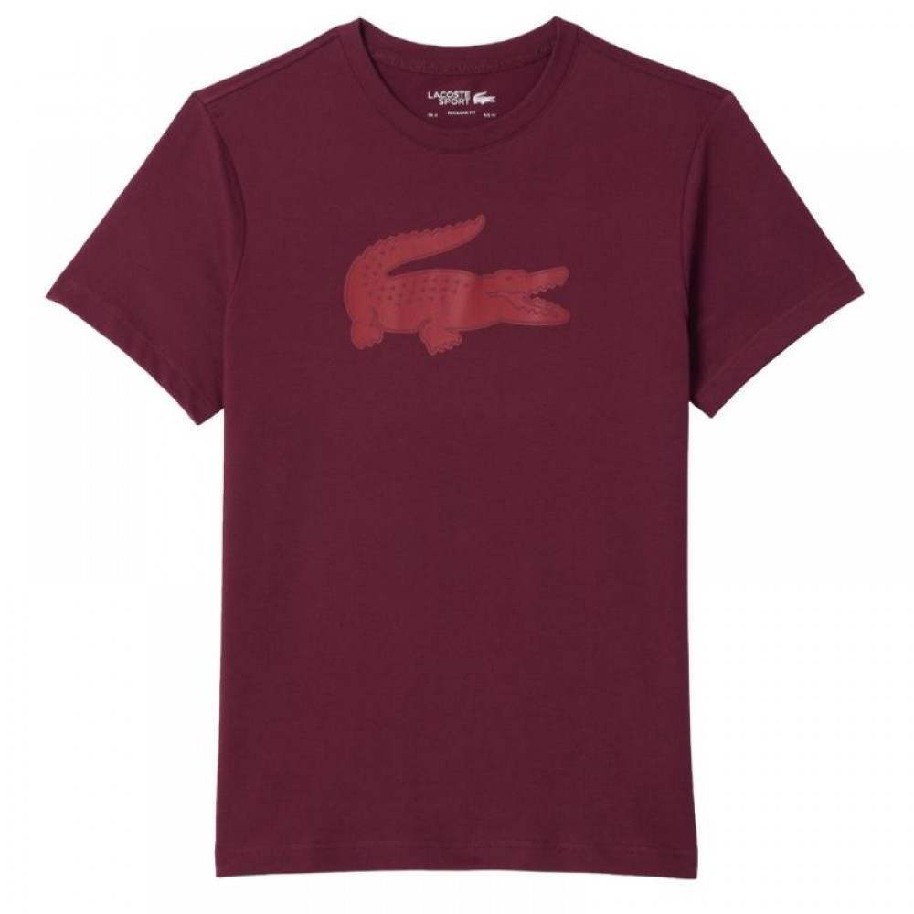 T-Shirt Lacoste Sport Borgonha