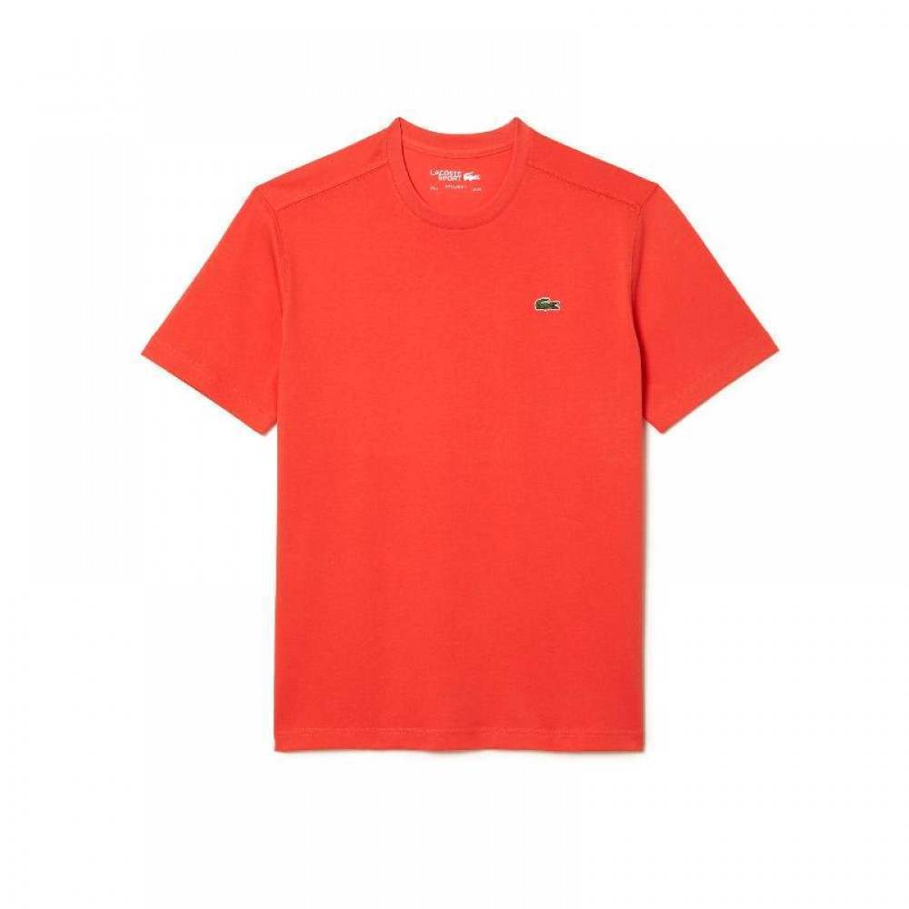 Camiseta Lacoste Sport Regular Fit Naranja - Barata Oferta Outlet