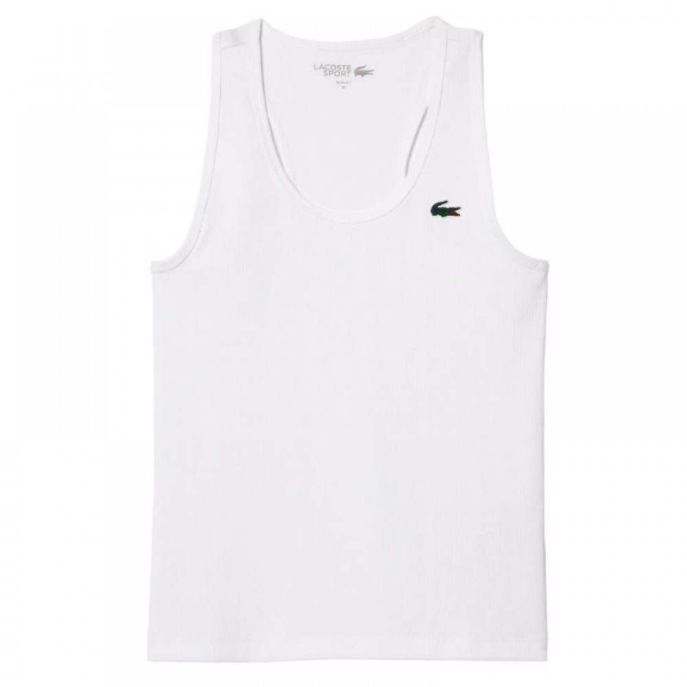 Camiseta Lacoste Sport Slim Fit Branca