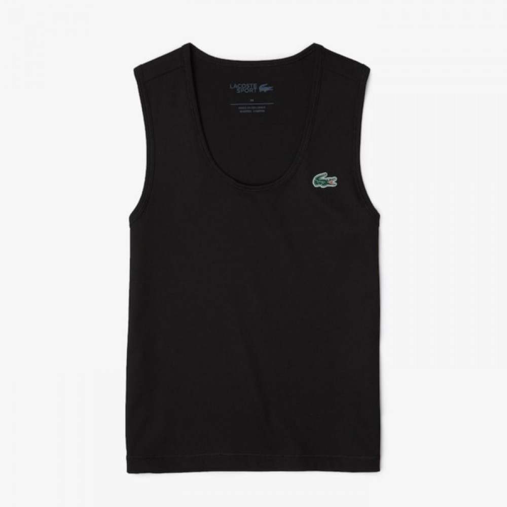 Camiseta Lacoste Sport Slim Fit Negro