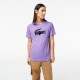 Camiseta Lacoste Sport Transpirable Morado Negro - Barata Oferta Outlet