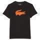 T-Shirt Lacoste Sport Respirant Noir Orange