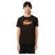 T-Shirt Lacoste Sport Respirant Noir Orange