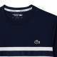 Lacoste Ultra Dry White Navy Blue T-Shirt