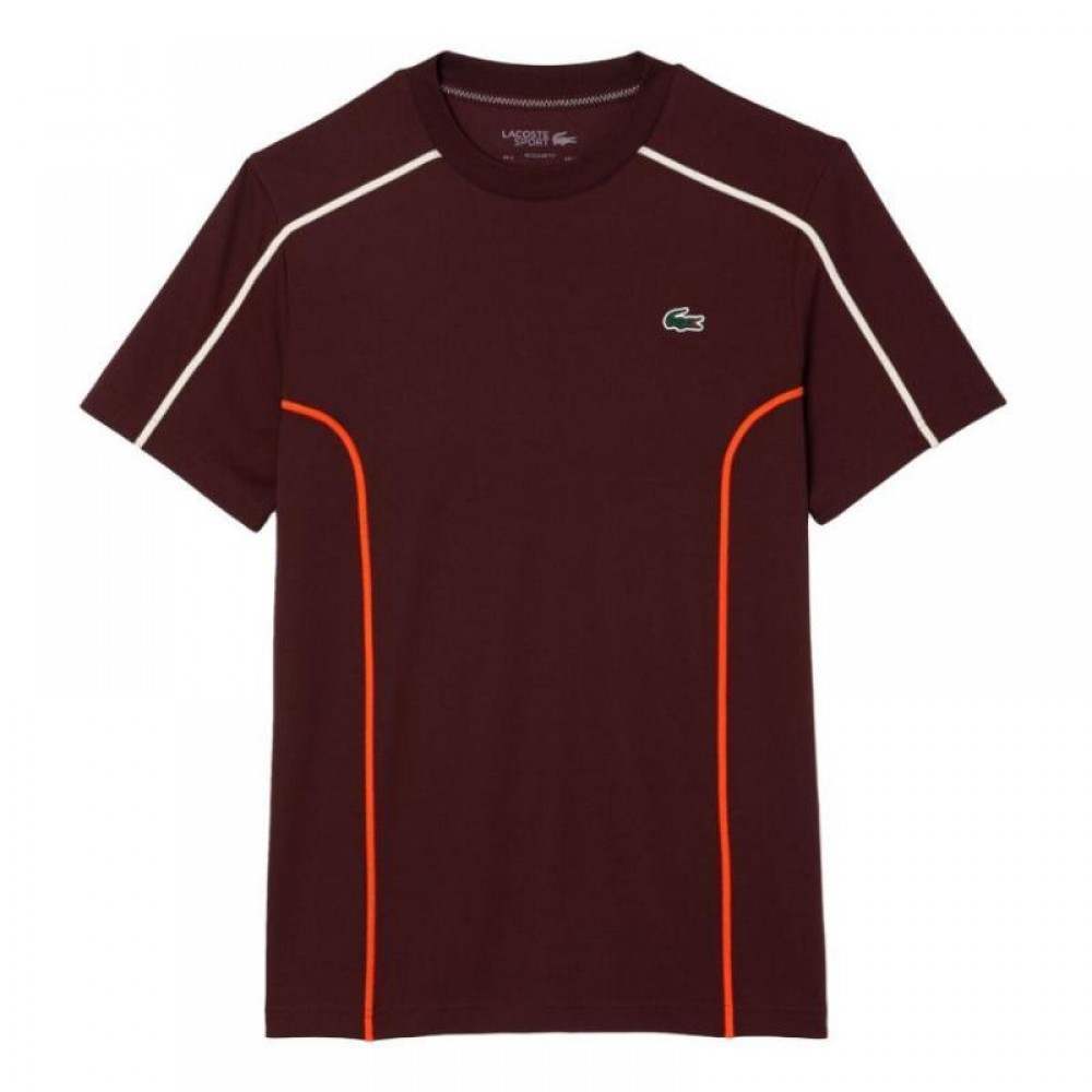 Lacoste Ultra Dry Pique Burgundy T-Shirt