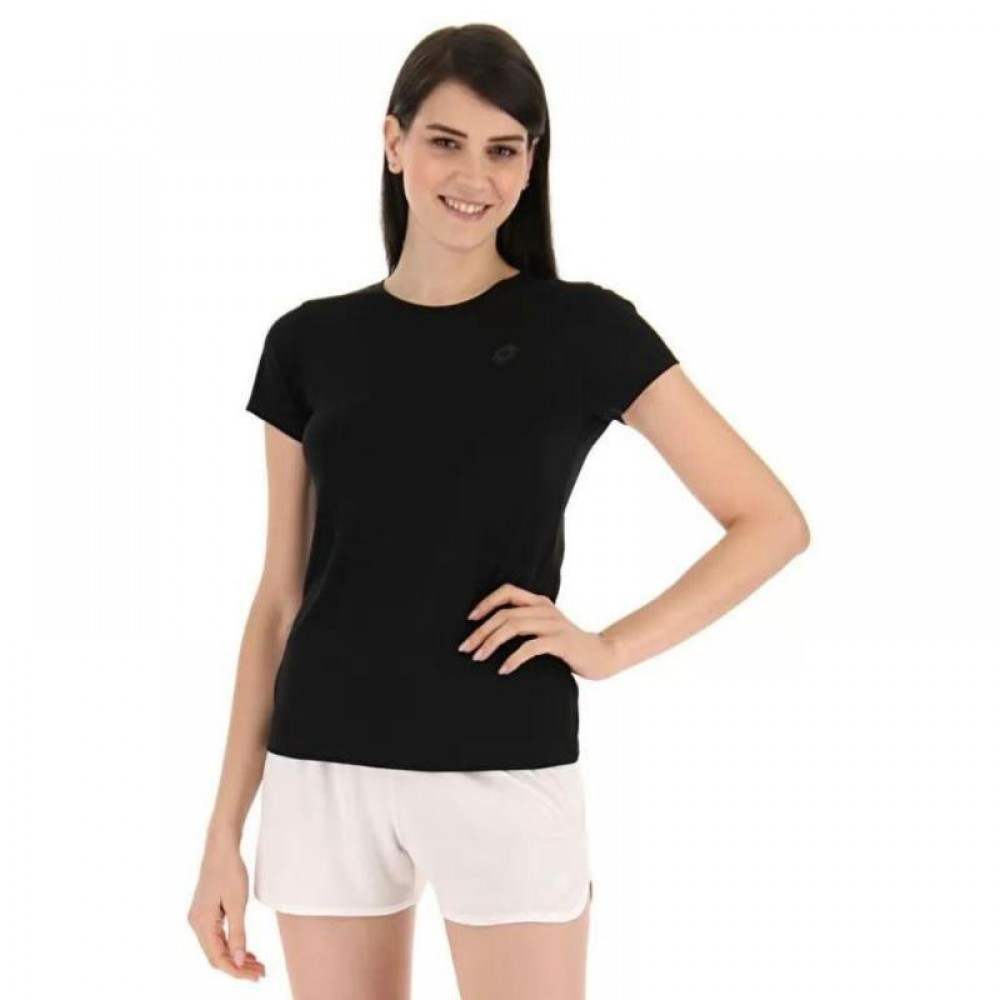 Camiseta Lotto MSP II Negro Mujer - Barata Oferta Outlet