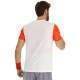 Camiseta Lotto Top IV Blanco Brillante Rojo Amapola - Barata Oferta Outlet