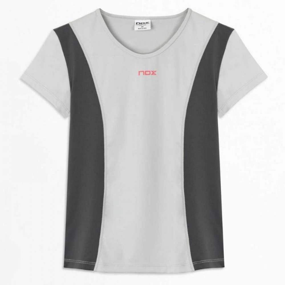 Camiseta Nox Pro Regular Gris Claro Mujer - Barata Oferta Outlet