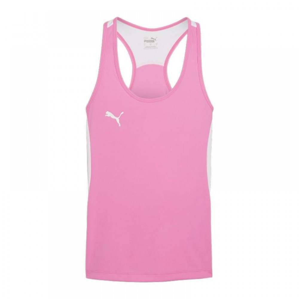 Puma Rosa Branco T-Shirt Feminina