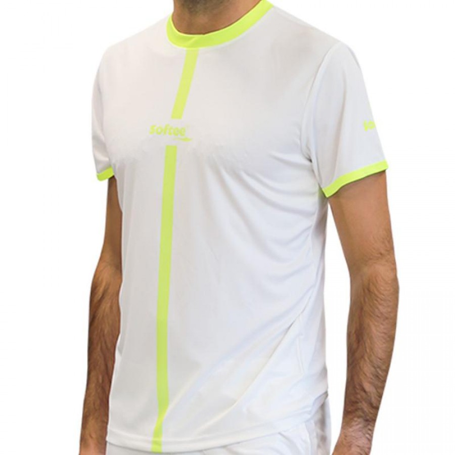 Camiseta Softee Tipex Blanco Amarillo Fluor Junior