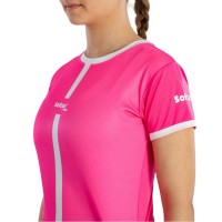 Women''s Softee Tipex Fuchsia Fluor White T-Shirt