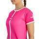 Camiseta Feminina Softee Tipex Fuchsia Fluor Branca