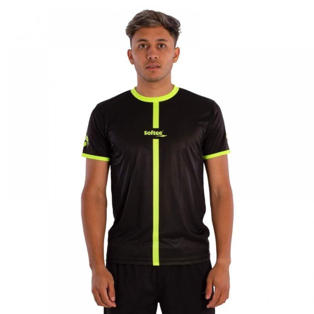 T-Shirt Softee Tipex Preto Amarelo Fluor