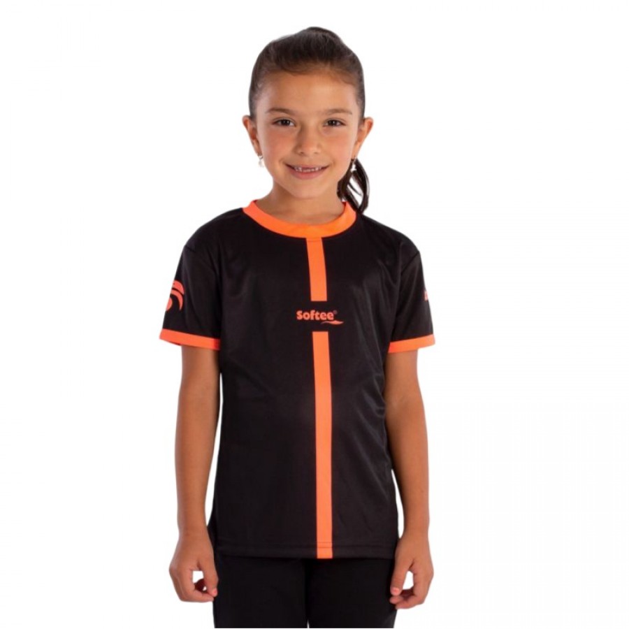 Softee Tipex Black Coral Fluor Junior T-Shirt