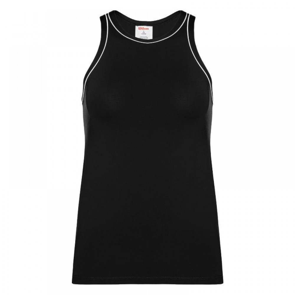 Camiseta Wilson Equipe Negro Mujer