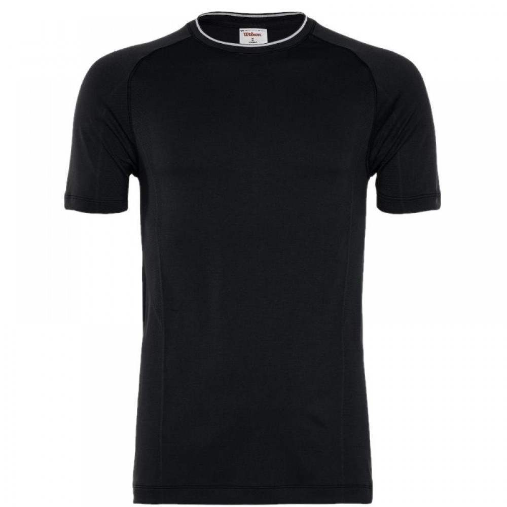 Camiseta Wilson Equipe Seamless Crew Negro