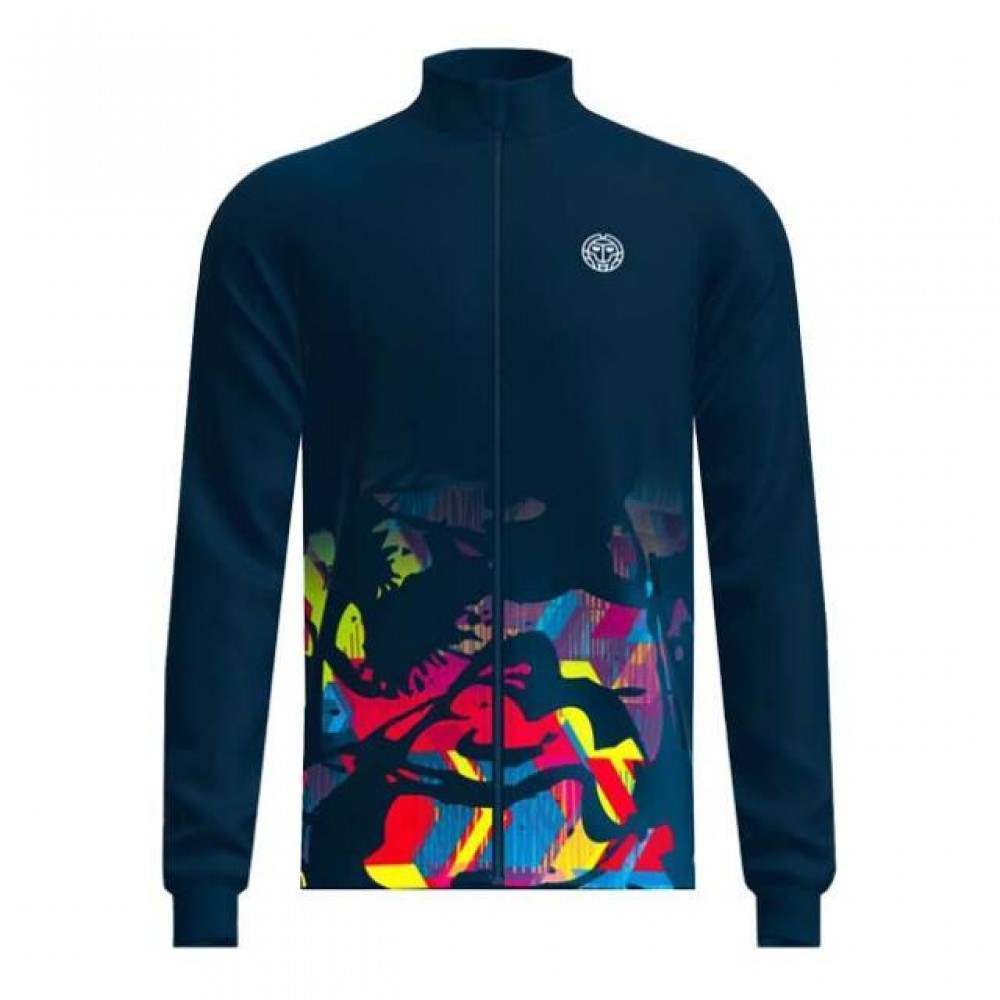 Chaqueta Bidi Badu Wild Arts Printed Azul Oscuro Rojo Mix