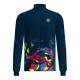 Chaqueta Bidi Badu Wild Arts Printed Azul Oscuro Rojo Mix