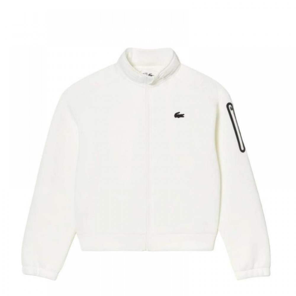 Lacoste Sport Loose Fit Jaqueta Mulheres Brancas