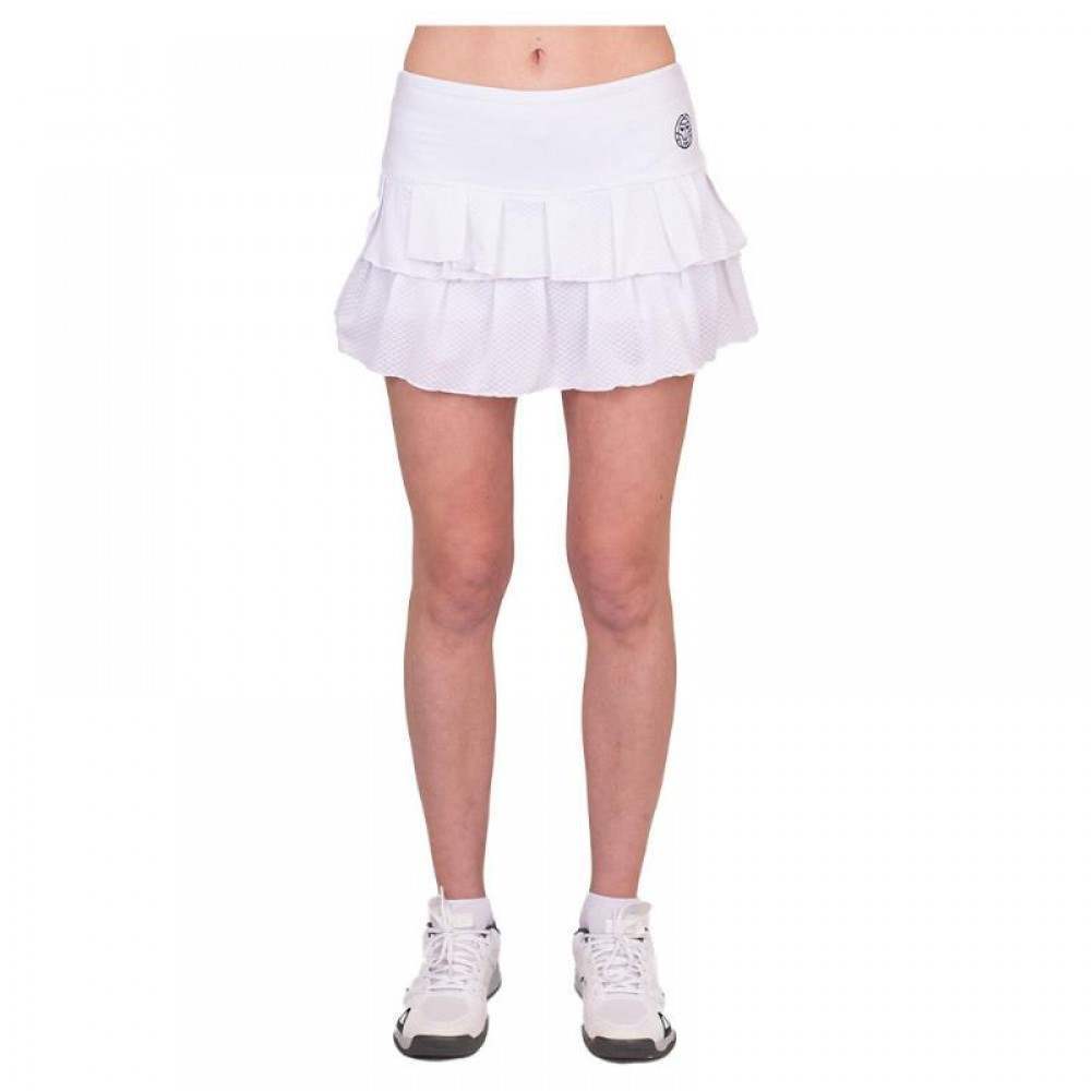 Badu Crew Pleated Bidi Skirt White