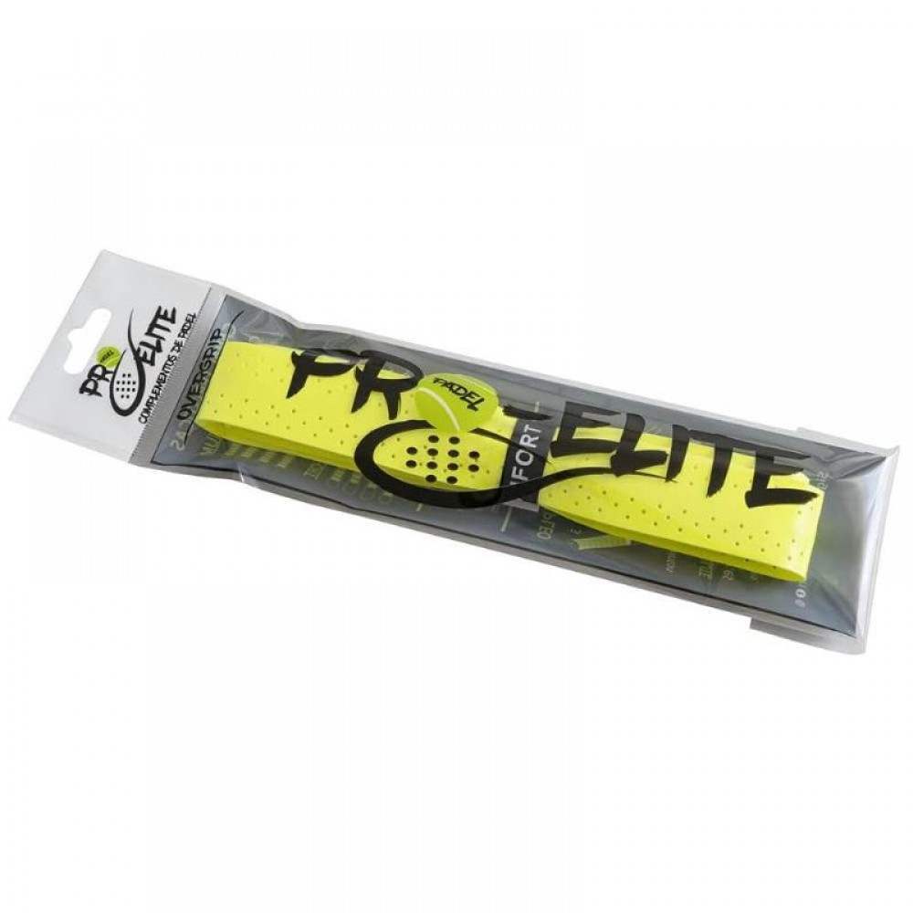 Grip Pro Elite Comfort Eva Perfurado Amarelo Fluorescente 1 Unidade