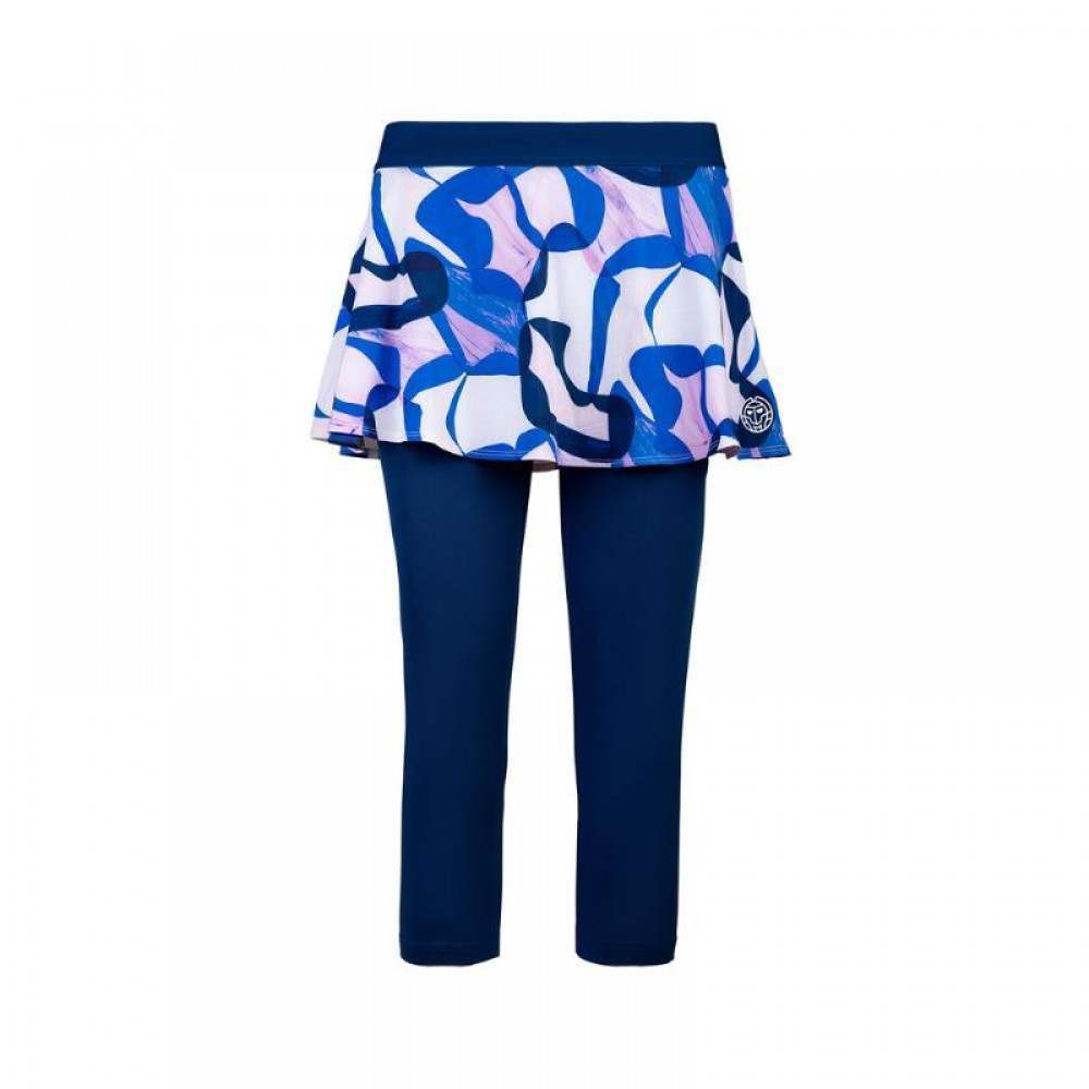 Mallas Falda Bidi Badu Faida Azul Oscuro Rosa Print - Barata Oferta Outlet