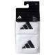 Adidas Short White Black Wristbands 2 Units