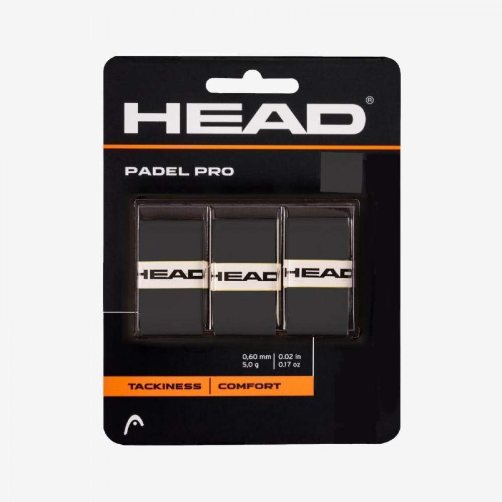 Overgrips Head Padel Pro Negro 3 Unidades - Barata Oferta Outlet