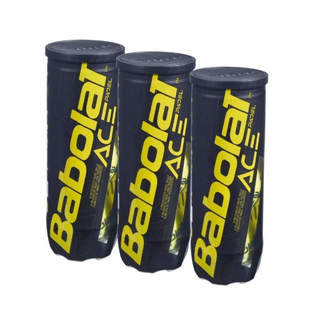 Pacote de 3 garrafas de Babolat Ace Padel Balls