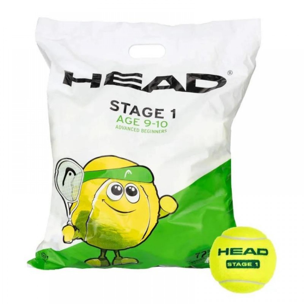 Pack de 72 Pelotas Head Stage 1 Verde