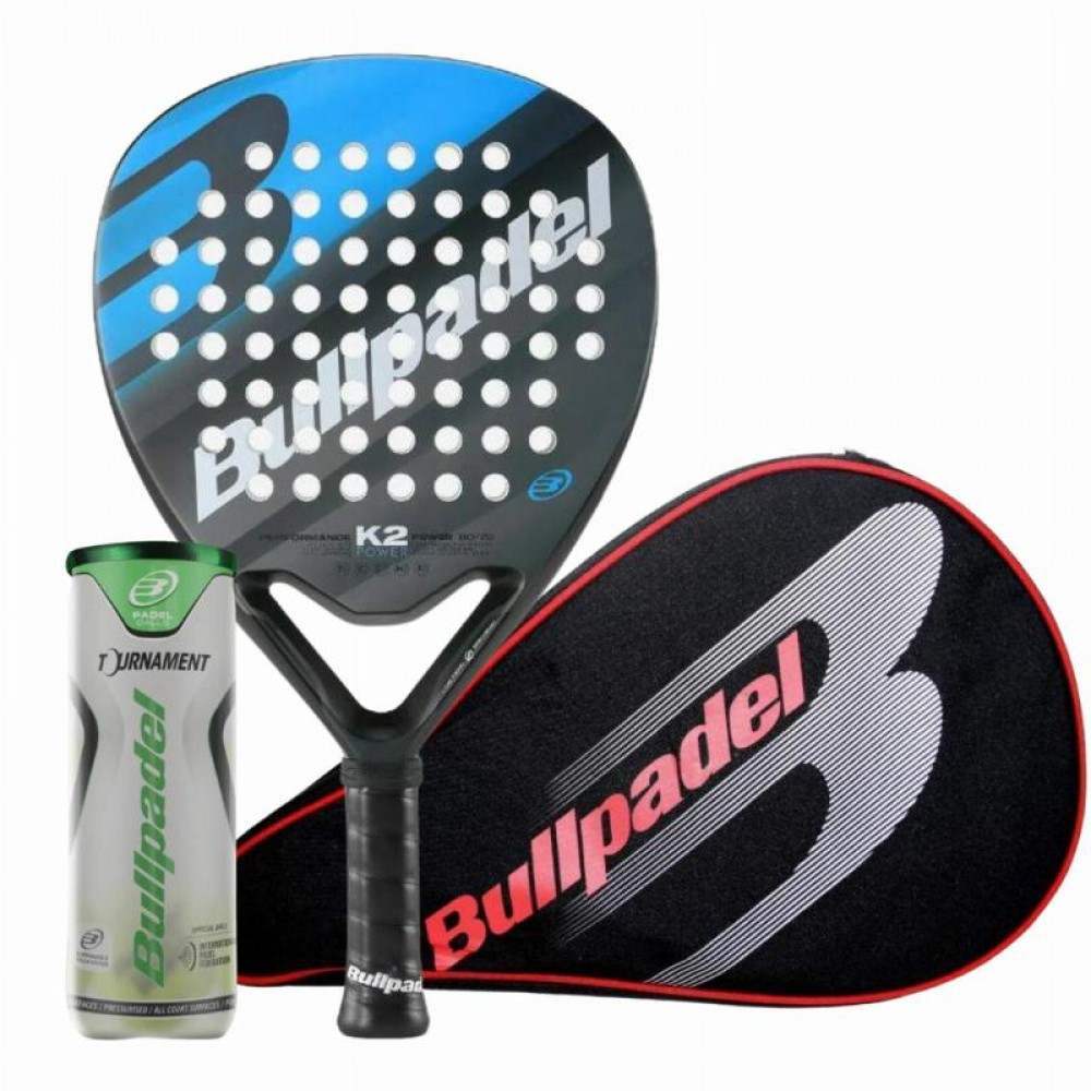 Pacchetto racchette Bullpadel K2 Power 2023 con custodia e palline