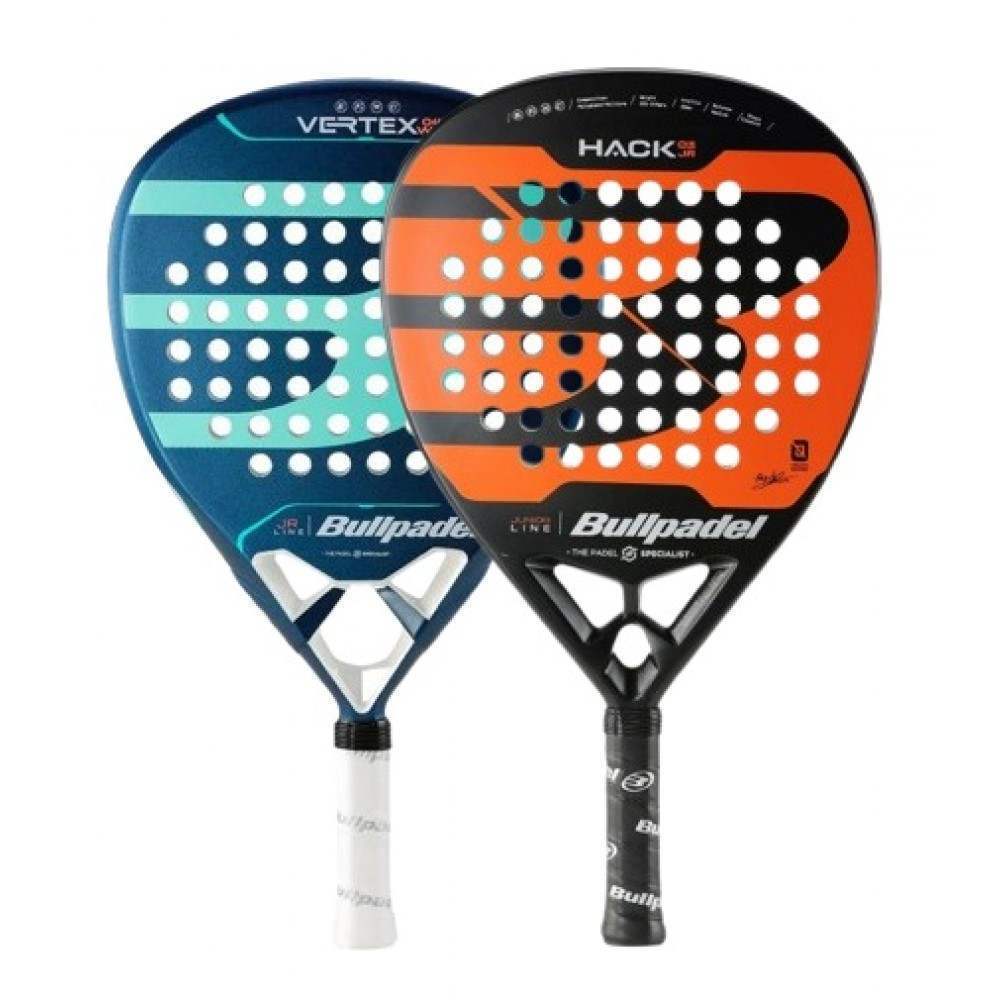 Raquete Bullpadel Paquito Navarro Hack 03 Junior 2024 e Delfi Brea Vertex Woman Junior 2024