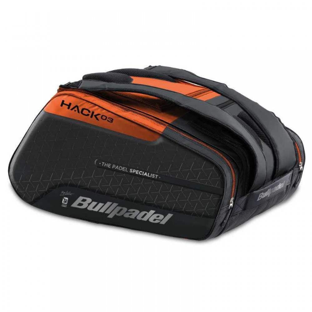 Paquito Navarro Hack BPP-24012 Orange Schwarz 2024 Bullpadel Padelschlagertasche