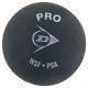 Dunlop Pro Double Point Yellow Squash Ball