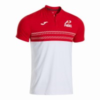 Polo Joma A1 Padel Blanco Rojo