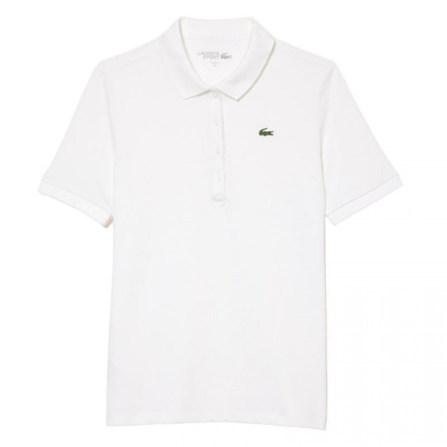 Women''s Lacoste Pique White Polo