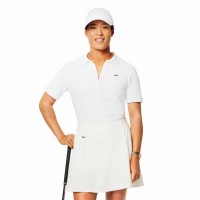 Polo Lacoste Pique Blanco Mujer