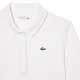 Polo Lacoste Pique Branco Feminino