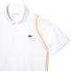 Lacoste Recycled Polyester Polo Shirt White Orange