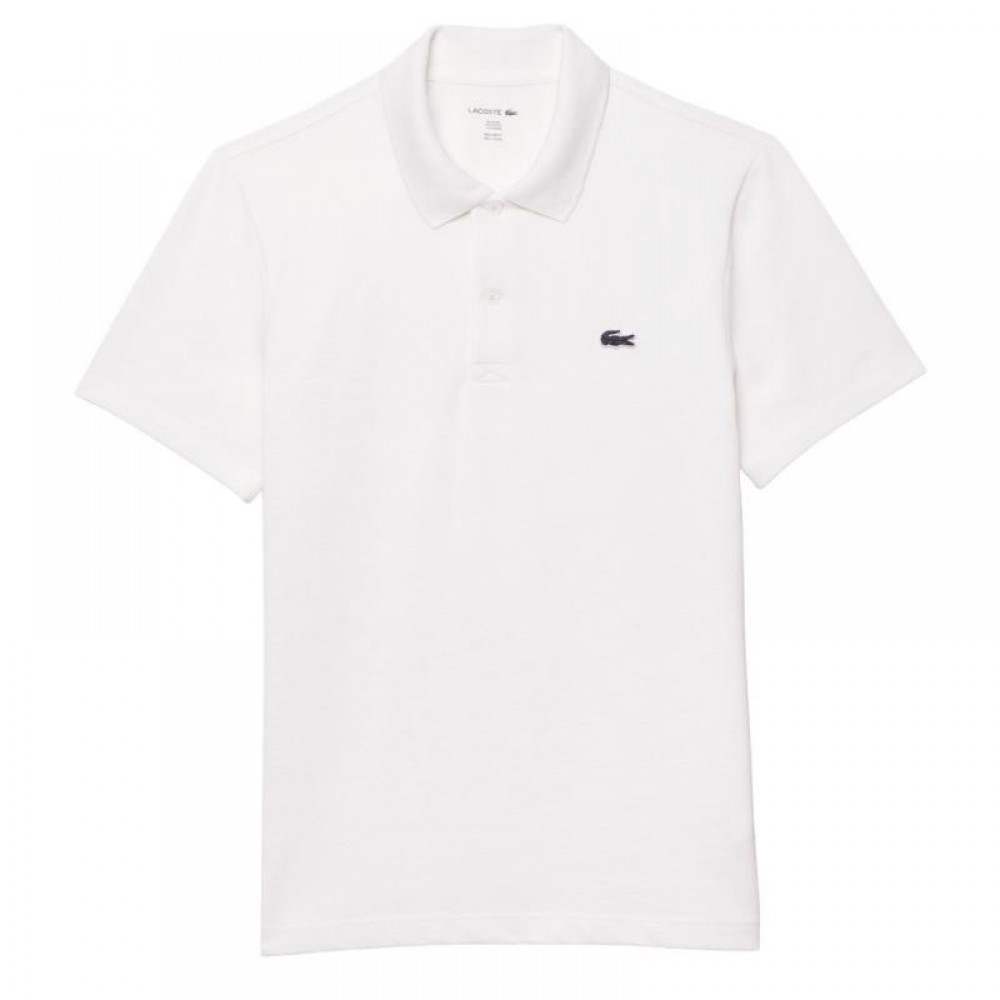 Polo Lacoste Regular Fit Algodão Branco