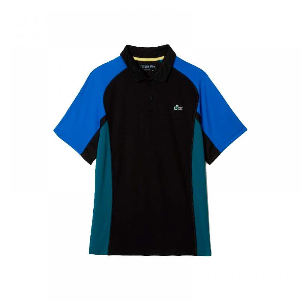 Polo Lacoste Sport Regular Fit Negro Azul - Barata Oferta Outlet