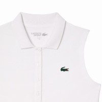 Polo Lacoste Ultra Dry Blanco Mujer