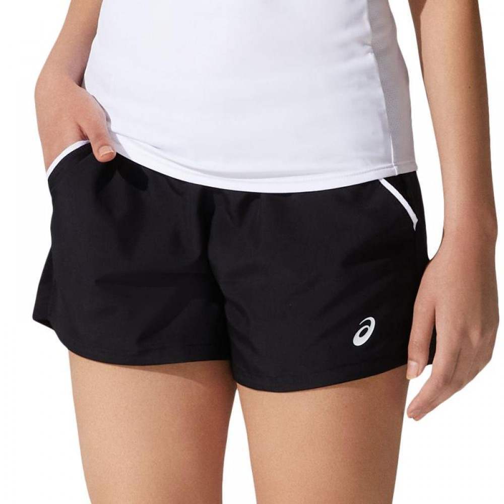 Short Asics Court Performance Negro Mujer - Barata Oferta Outlet